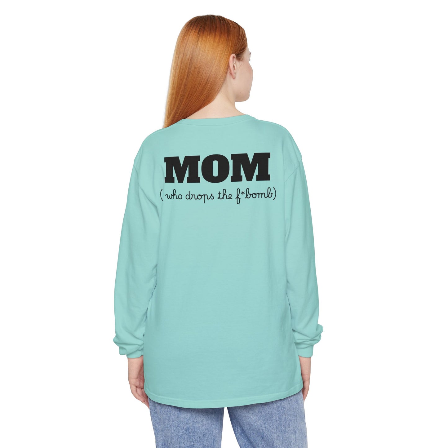 Long Sleeve T-Shirt Grace and Grit Logo Mom Humour