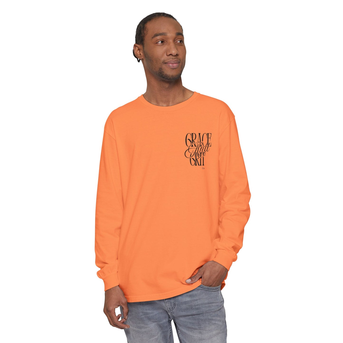 Long Sleeve T-Shirt Grace and Grit Logo Mom Humour