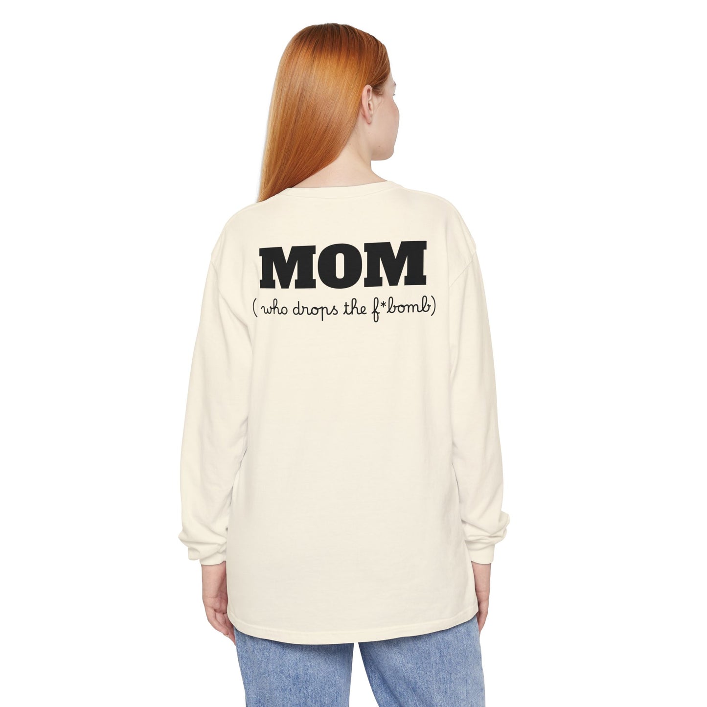 Long Sleeve T-Shirt Grace and Grit Logo Mom Humour