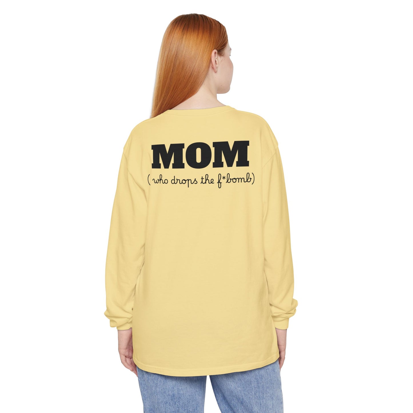 Long Sleeve T-Shirt Grace and Grit Logo Mom Humour