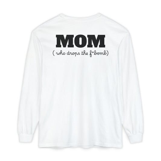 Long Sleeve T-Shirt Grace and Grit Logo Mom Humour