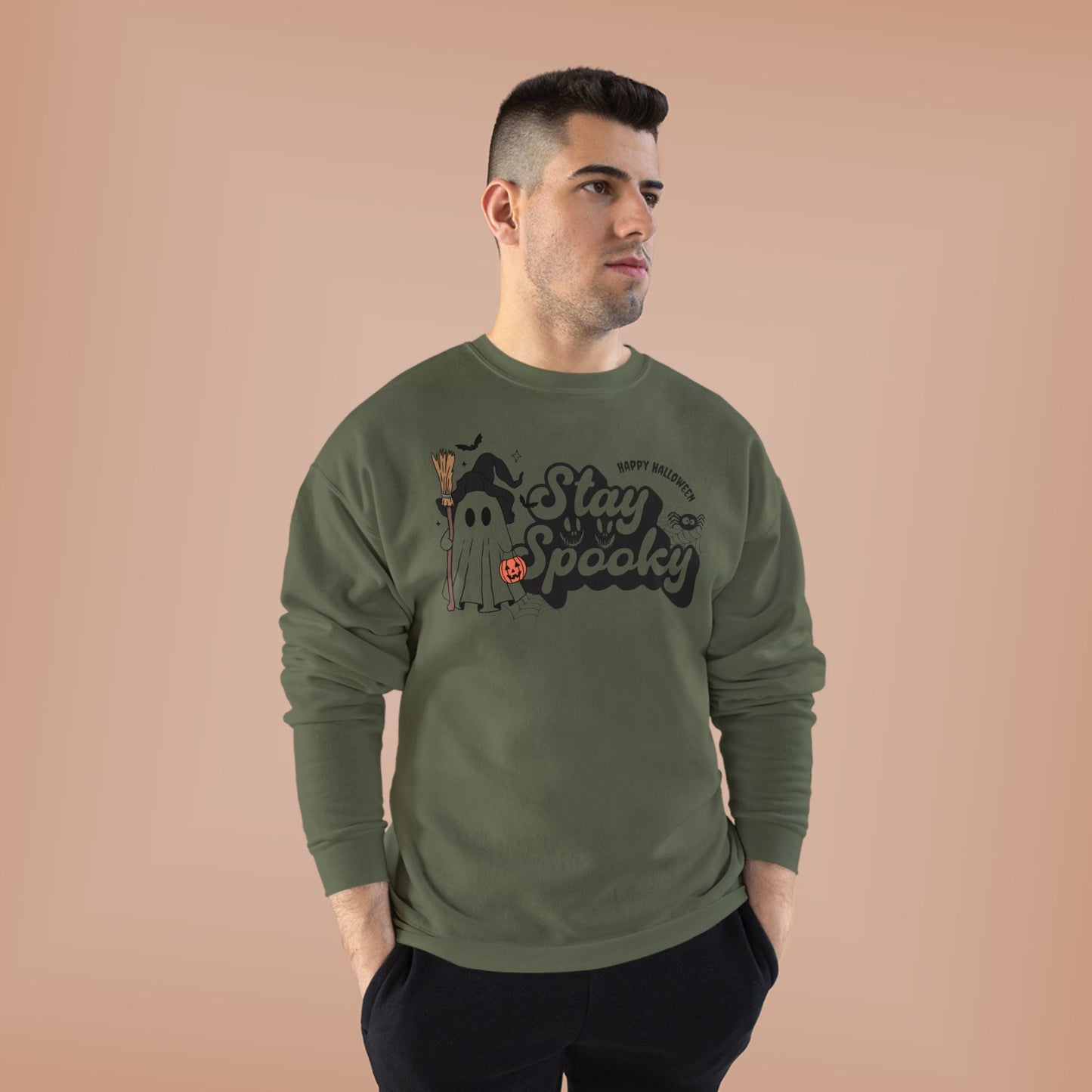 Halloween Crewneck Sweatshirt - Cute and Spooky Design
