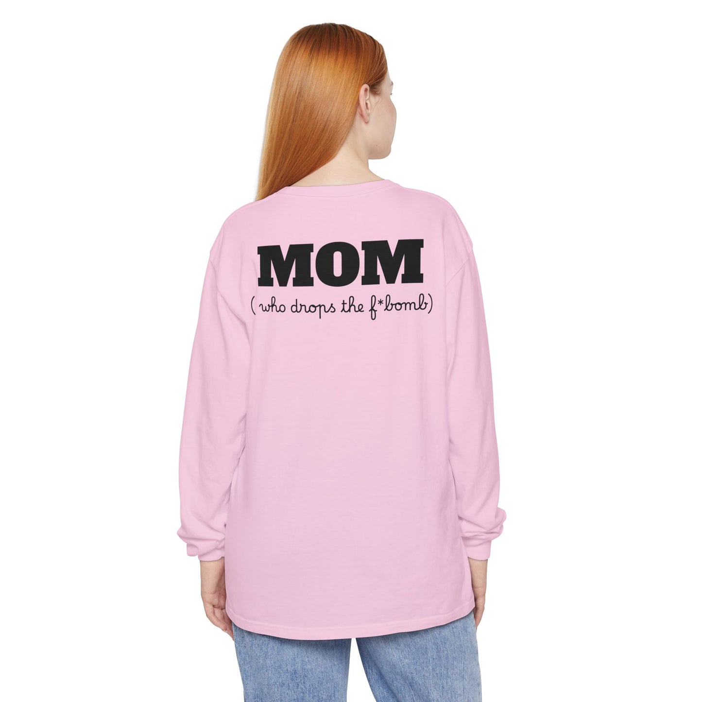 Long Sleeve T-Shirt Grace and Grit Logo Mom Humour
