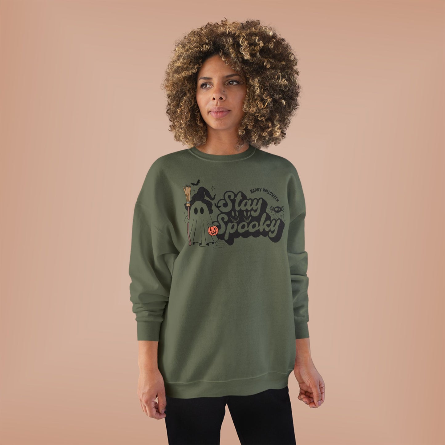 Halloween Crewneck Sweatshirt - Cute and Spooky Design